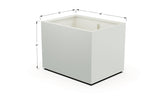 Aluminum Rectangular 36" Wide Planter – 36" to 42" H - Plantercraft