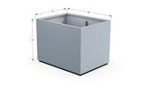 Aluminum Rectangular 36" Wide Planter – 36" to 42" H - Plantercraft