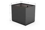 Aluminum Rectangular 36" Wide Planter – 36" to 42" H - Plantercraft
