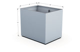 Aluminum Rectangular 36" Wide Planter – 36" to 42" H - Plantercraft