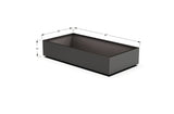 Aluminum Rectangular 30" Wide Planter – 12" to 18" H - Plantercraft