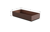 Aluminum Rectangular 30" Wide Planter – 12" to 18" H - Plantercraft