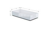 Aluminum Rectangular 30" Wide Planter – 12" to 18" H - Plantercraft