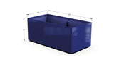 Aluminum Rectangular 30" Wide Planter – 24" to 30" H - Plantercraft