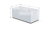 Aluminum Rectangular 30" Wide Planter – 24" to 30" H - Plantercraft