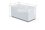 Aluminum Rectangular 30" Wide Planter – 24" to 30" H - Plantercraft