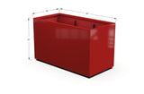 Aluminum Rectangular 30" Wide Planter – 36" to 42" H - Plantercraft