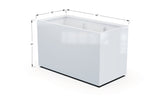 Aluminum Rectangular 30" Wide Planter – 36" to 42" H - Plantercraft