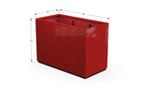 Aluminum Rectangular 30" Wide Planter – 36" to 42" H - Plantercraft