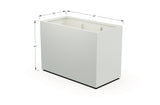 Aluminum Rectangular 30" Wide Planter – 36" to 42" H - Plantercraft