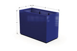 Aluminum Rectangular 30" Wide Planter – 36" to 42" H - Plantercraft