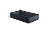 Aluminum Rectangular 36" Wide Planter – 12" to 18" H