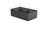 Aluminum Rectangular 36" Wide Planter – 12" to 18" H
