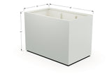 Aluminum Rectangular 36" Wide Planter – 36" to 42" H - Plantercraft