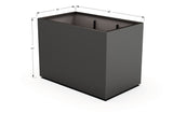 Aluminum Rectangular 36" Wide Planter – 36" to 42" H - Plantercraft
