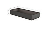 Aluminum Rectangular 30" Wide Planter – 12" to 18" H - Plantercraft