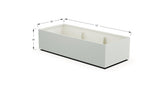 Aluminum Rectangular 30" Wide Planter – 12" to 18" H - Plantercraft