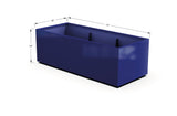 Aluminum Rectangular 30" Wide Planter – 24" to 30" H - Plantercraft