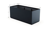 Aluminum Rectangular 30" Wide Planter – 24" to 30" H - Plantercraft