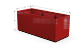 Aluminum Rectangular 30" Wide Planter – 24" to 30" H - Plantercraft