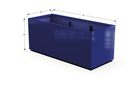 Aluminum Rectangular 30" Wide Planter – 24" to 30" H - Plantercraft