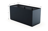 Aluminum Rectangular 30" Wide Planter – 36" to 42" H - Plantercraft