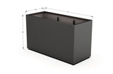 Aluminum Rectangular 30" Wide Planter – 36" to 42" H - Plantercraft