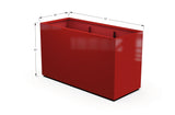 Aluminum Rectangular 30" Wide Planter – 36" to 42" H - Plantercraft