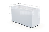 Aluminum Rectangular 30" Wide Planter – 36" to 42" H - Plantercraft