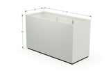 Aluminum Rectangular 30" Wide Planter – 36" to 42" H - Plantercraft
