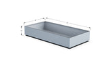 Aluminum Rectangular 36" Wide Planter – 12" to 18" H