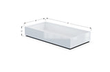 Aluminum Rectangular 36" Wide Planter – 12" to 18" H