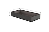Aluminum Rectangular 36" Wide Planter – 12" to 18" H