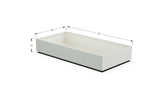Aluminum Rectangular 36" Wide Planter – 12" to 18" H
