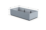 Aluminum Rectangular 36" Wide Planter – 12" to 18" H