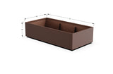 Aluminum Rectangular 36" Wide Planter – 12" to 18" H