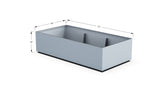 Aluminum Rectangular 36" Wide Planter – 12" to 18" H