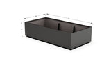 Aluminum Rectangular 36" Wide Planter – 12" to 18" H