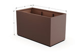 Aluminum Rectangular 36" Wide Planter – 36" to 42" H - Plantercraft