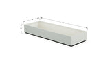 Aluminum Rectangular 30" Wide Planter – 12" to 18" H - Plantercraft
