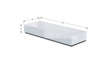 Aluminum Rectangular 30" Wide Planter – 12" to 18" H - Plantercraft