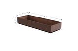 Aluminum Rectangular 30" Wide Planter – 12" to 18" H - Plantercraft