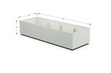 Aluminum Rectangular 30" Wide Planter – 12" to 18" H - Plantercraft