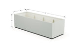Aluminum Rectangular 30" Wide Planter – 24" to 30" H - Plantercraft