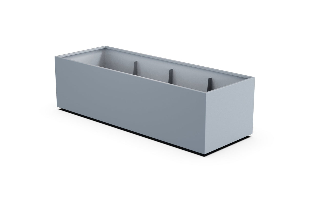 Aluminum Rectangular 30" Wide Planter – 24" to 30" H - Plantercraft