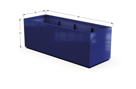 Aluminum Rectangular 30" Wide Planter – 24" to 30" H - Plantercraft