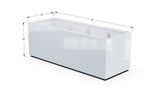 Aluminum Rectangular 30" Wide Planter – 24" to 30" H - Plantercraft