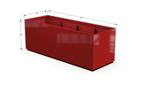 Aluminum Rectangular 30" Wide Planter – 24" to 30" H - Plantercraft