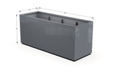 Aluminum Rectangular 30" Wide Planter – 36" to 42" H - Plantercraft