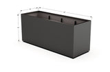 Aluminum Rectangular 30" Wide Planter – 36" to 42" H - Plantercraft